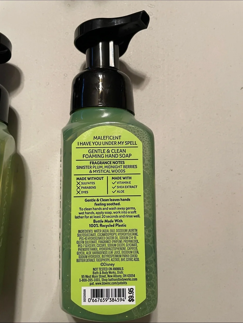Disney Villains Maleficent Bath & Body works Gentle Foaming Hand soap New x2